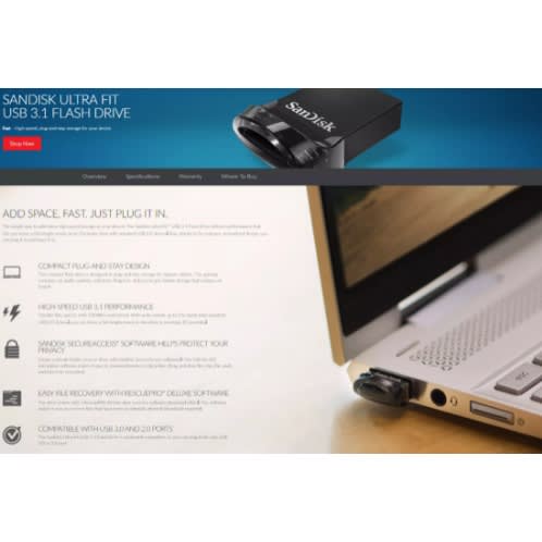 64GB Ultra Fit Usb 3.1 Flash Drive