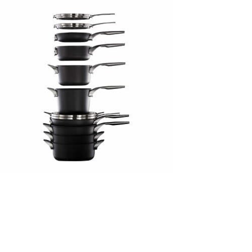 Premier 12-piece Hard Anodized Space Saving Cookware