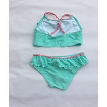 Girls Plain Pattern Bikini Swimwear