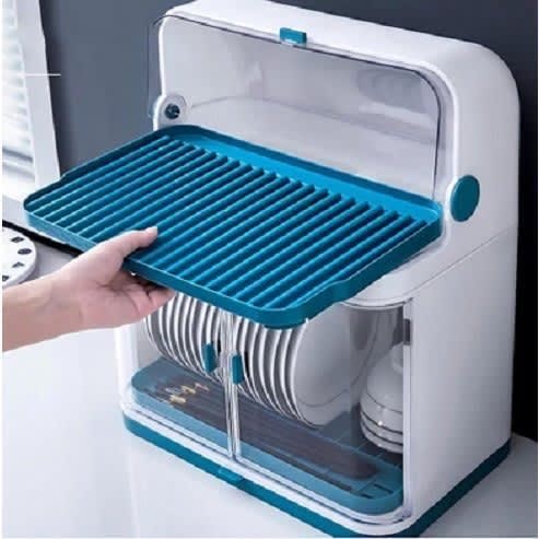 Medium Size Covered Double Layer Dish Rack