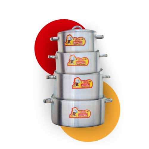 Aluminum Steel Pots - Set Of 4