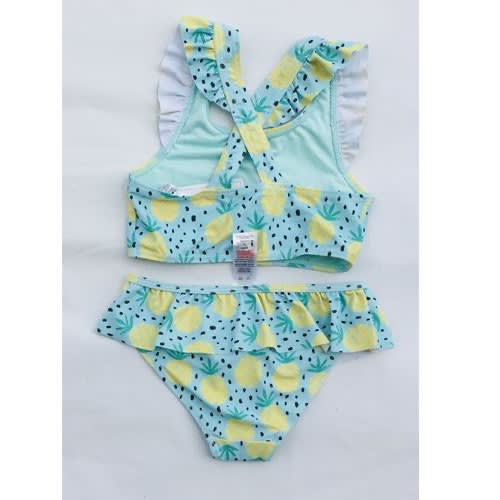 Girls Pineapple Print Bikini Swimwear