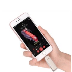 Generic Iphone Computer Dual Purpose U-disk 32gb High Speed Flash Drive For Iphone-silver