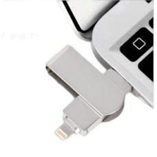 Generic Iphone Computer Dual Purpose U-disk 32gb High Speed Flash Drive For Iphone-silver