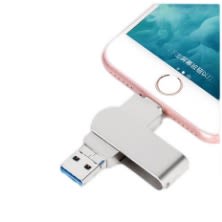 Generic Iphone Computer Dual Purpose U-disk 32gb High Speed Flash Drive For Iphone-silver