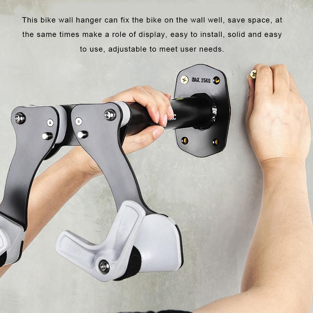 Bicycle Wall Hangers Road Mountain Bike Wall Hook Adjustable Trailer For Children's Balance Car Bike Stand Wall Holder Mount Bicycle Mountain Bike Storage Wall Mounted Rack Stands Steel Hanger Hook Bicycle Accessories