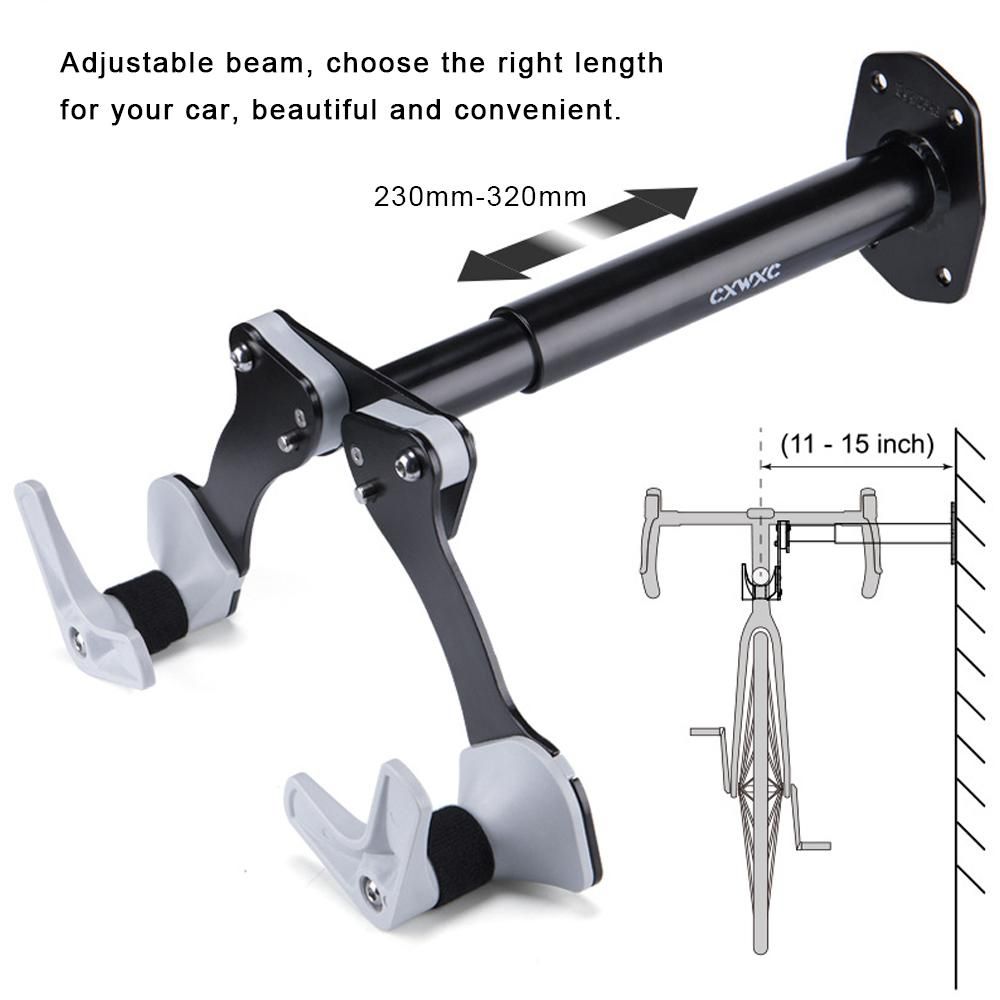 Bicycle Wall Hangers Road Mountain Bike Wall Hook Adjustable Trailer For Children's Balance Car Bike Stand Wall Holder Mount Bicycle Mountain Bike Storage Wall Mounted Rack Stands Steel Hanger Hook Bicycle Accessories