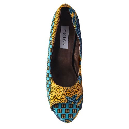 Ankara Print Heel Shoe