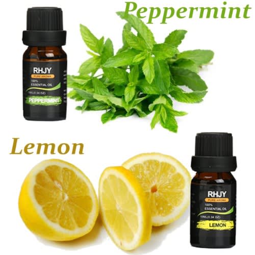 Pure Essential Oil Set - Lemon And Peppermint