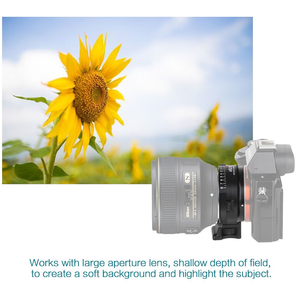 NF-NEX Mount Adapter Ring For Nikon G/F/AI/S/D Lens