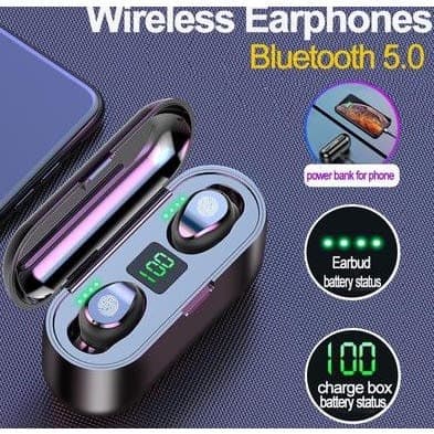Fingerprint Touch F9 Earbuds Headset