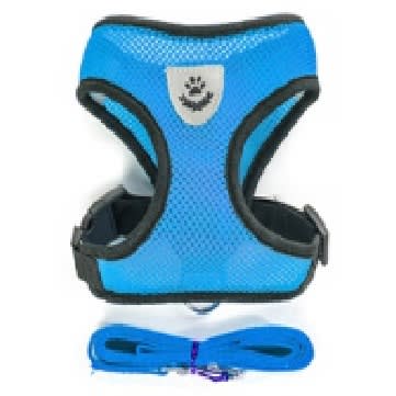 Dog Harness Mesh Vest + Leash - Small/medium Sized