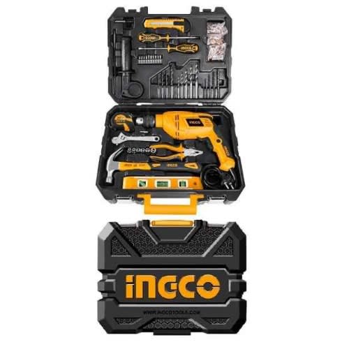 Ingco 101pcs Tools Set With 13mm Drilling Machine