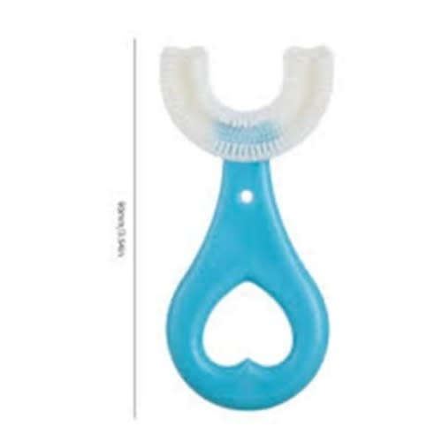 U Shaped Training Toothbrush For Kids - 2 Pieces - Pink & Blue