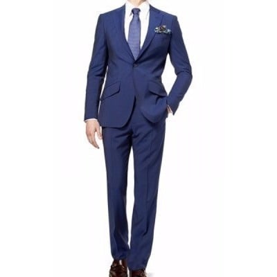Smart Fitted Suit - Navy Blue
