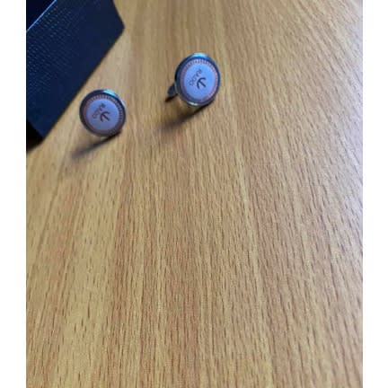 Men's Silver Rose Gold Luxury Cuff Links