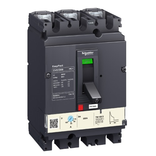 Easypact Cvs - Cvs100b Tm100d Circuit Breaker - 3p/3d|| LV510307