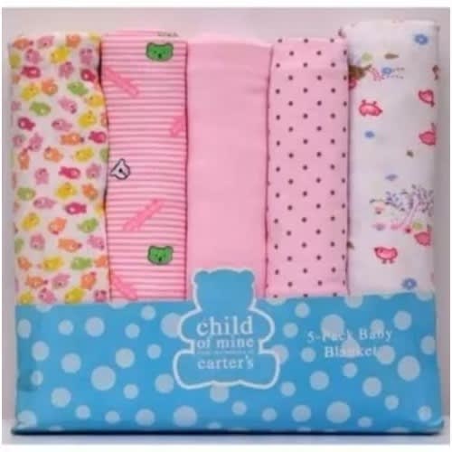 5-in-1 Baby Flannel  Multicolour