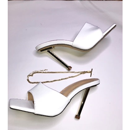 White Mules Heel