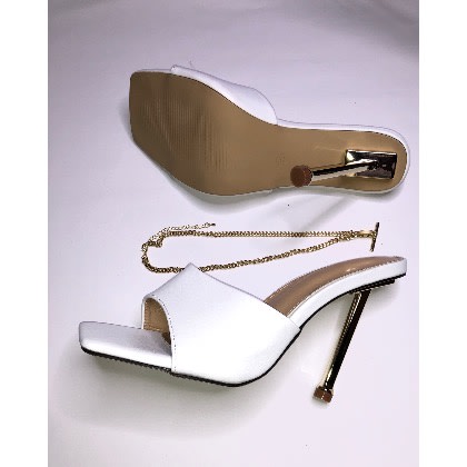 White Mules Heel
