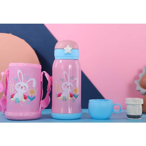 White rabbit Stainless Water Flask