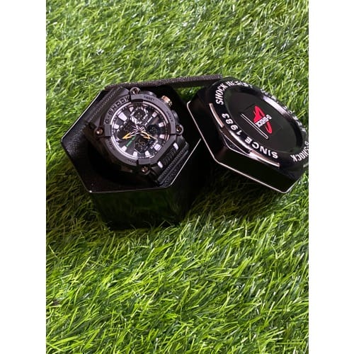 Rubber Strap Double Timer Sport Wrist Watches