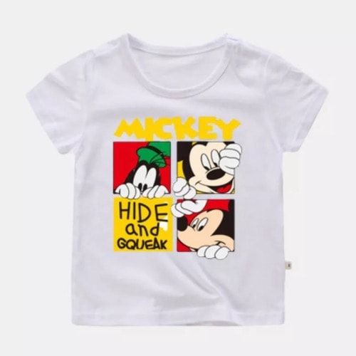 Mickey Mouse Short Sleeve T-shirt - White