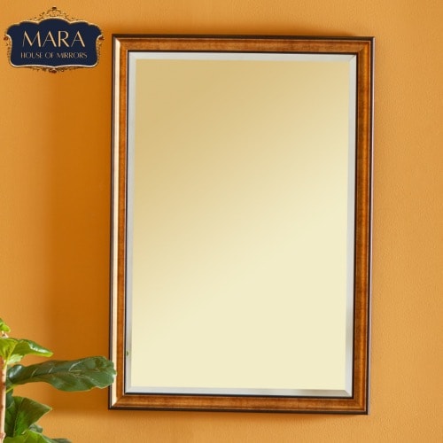 Bohemian Mirror With A Wooden Frame