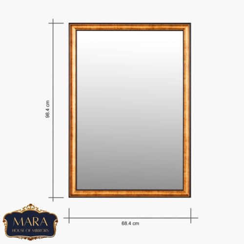 Bohemian Mirror With A Wooden Frame