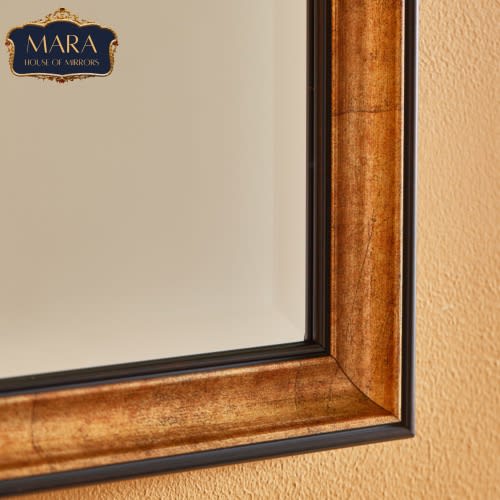 Bohemian Mirror With A Wooden Frame