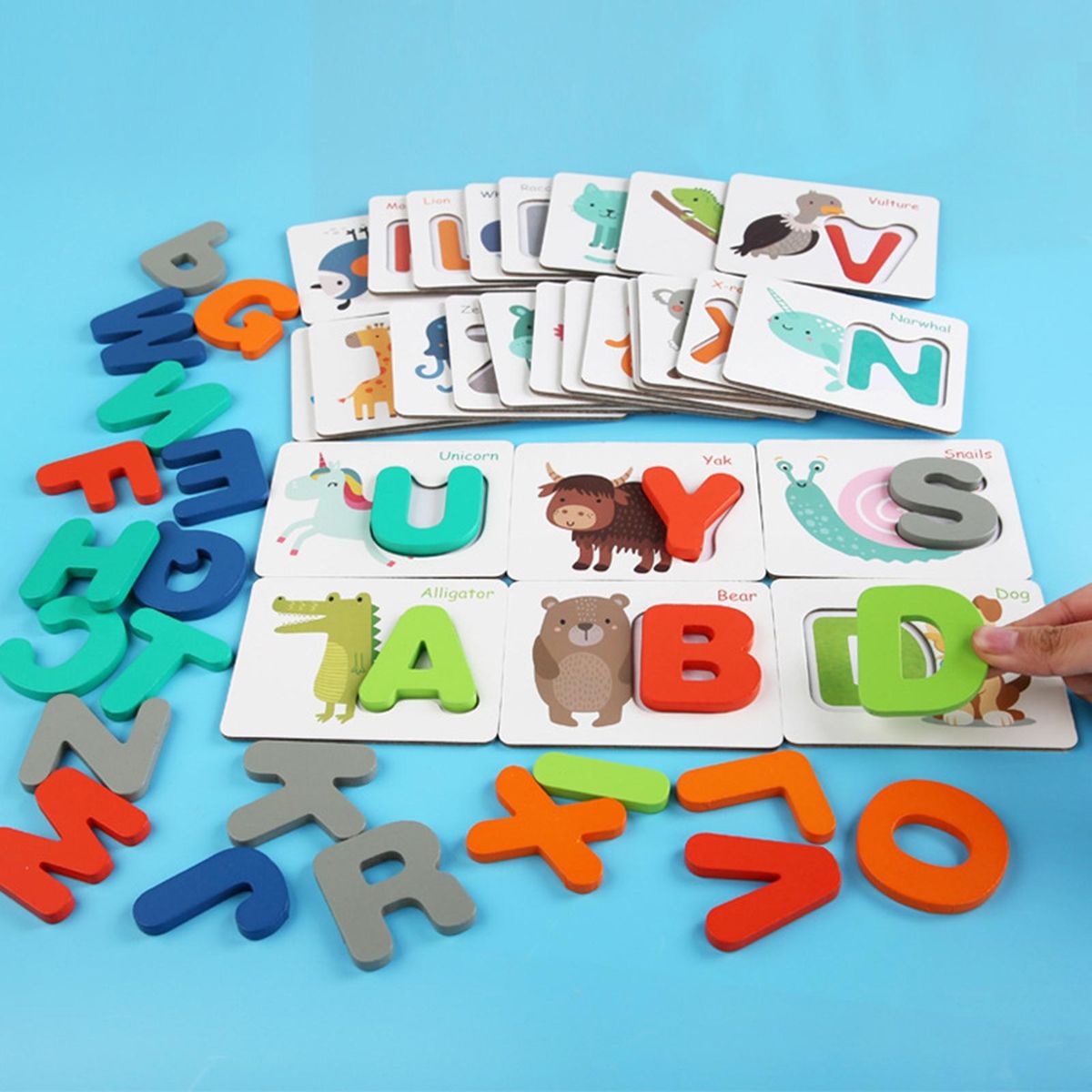 1 Set Puzzle Toys Spelling Number Words Puzzle Toys