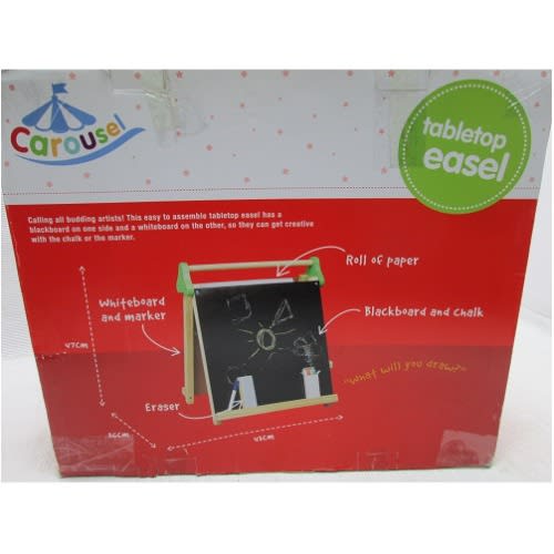 Carousel Double Sided 3-in-1 Table Top Kids Easel