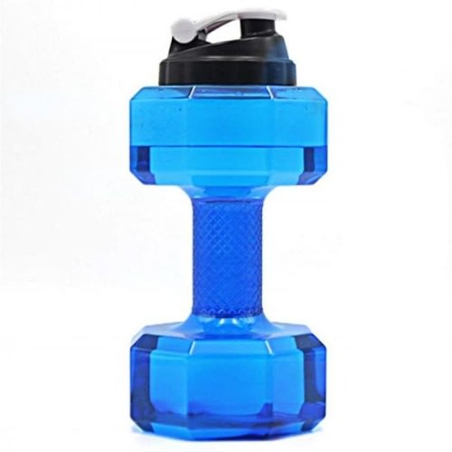 Dumbbell Shape Water Bottle - 2.2L - Blue