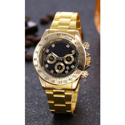 Chain Strap Watch - Gold