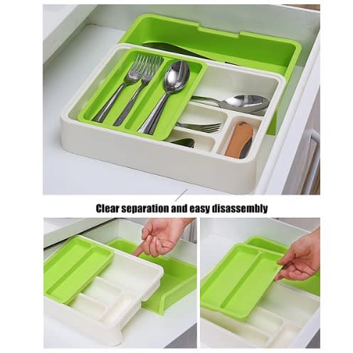 Expandable Cutlery Drawer Tray Organizer