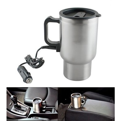 12v Car Charging Electric Stainless Steel Heated Travel Mug