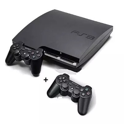 Sony Ps3 Slim Console - 320gb + 2 Controllers & 12 Latest Games Includes Fifa 19 & Pes 20