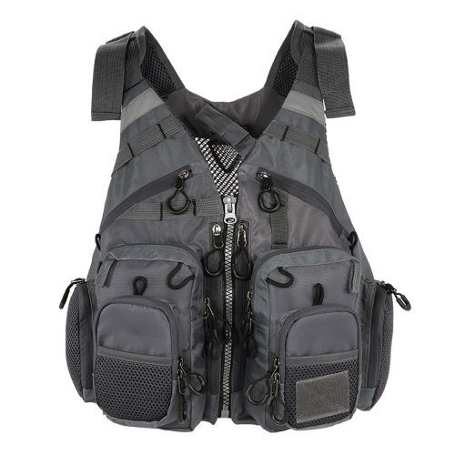 Fishing Vest Pack Multi Pocket Breathable Mesh Jacket Coat