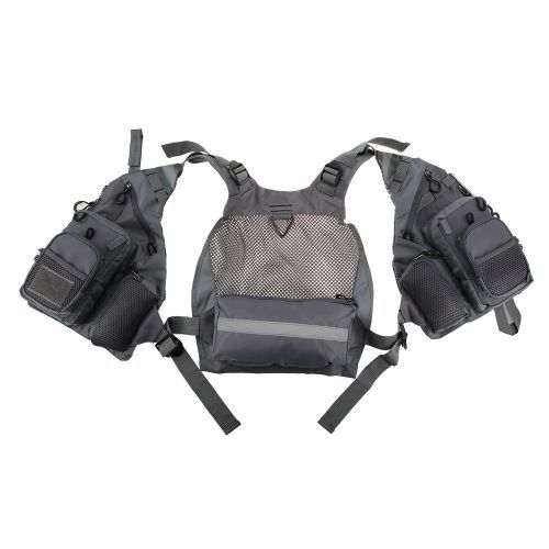 Fishing Vest Pack Multi Pocket Breathable Mesh Jacket Coat
