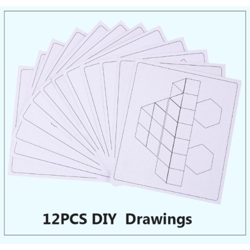 125pcs Wooden Puzzle Blocks