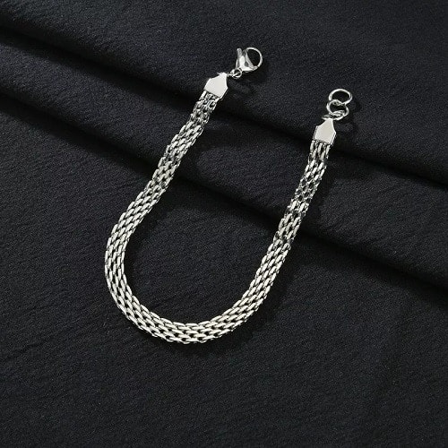 Net Chain Bracelet - Silver