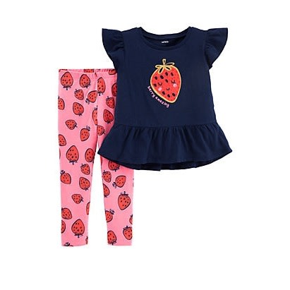 Baby Girls Amazing Berry Top And Leggings