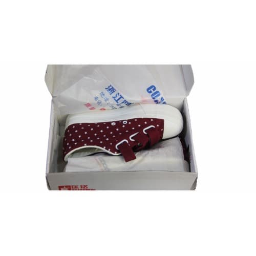 Ladies Sneakers Dotted Stars - Red & White
