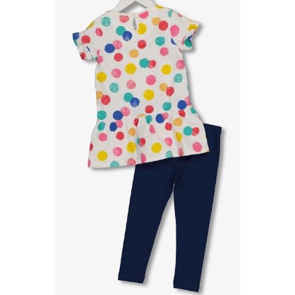 Multicoloured Spotty Top & Leggings Set
