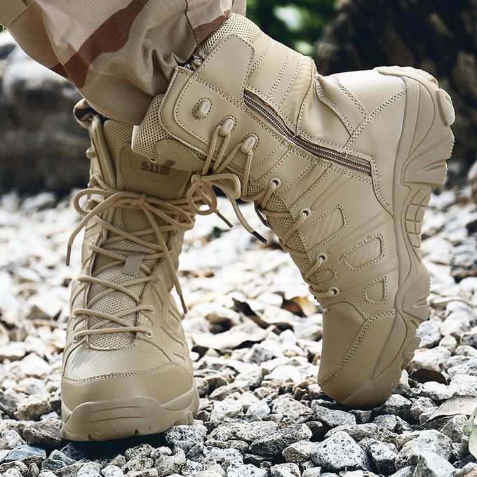 Men's Tactical Boots Desert Combat Boots Walking Shoes