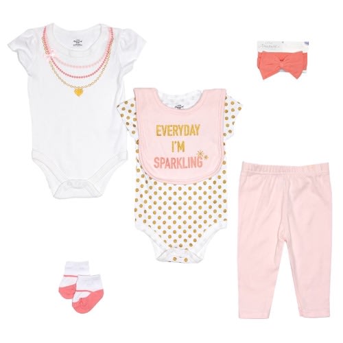 Baby Girls 6-piece Sparkling Gift Set
