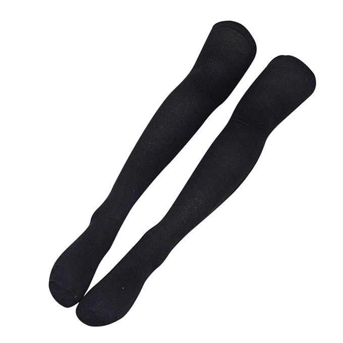 2x Women  Extra Long Plain Thigh High Socks Soft Stocking Spring Socks