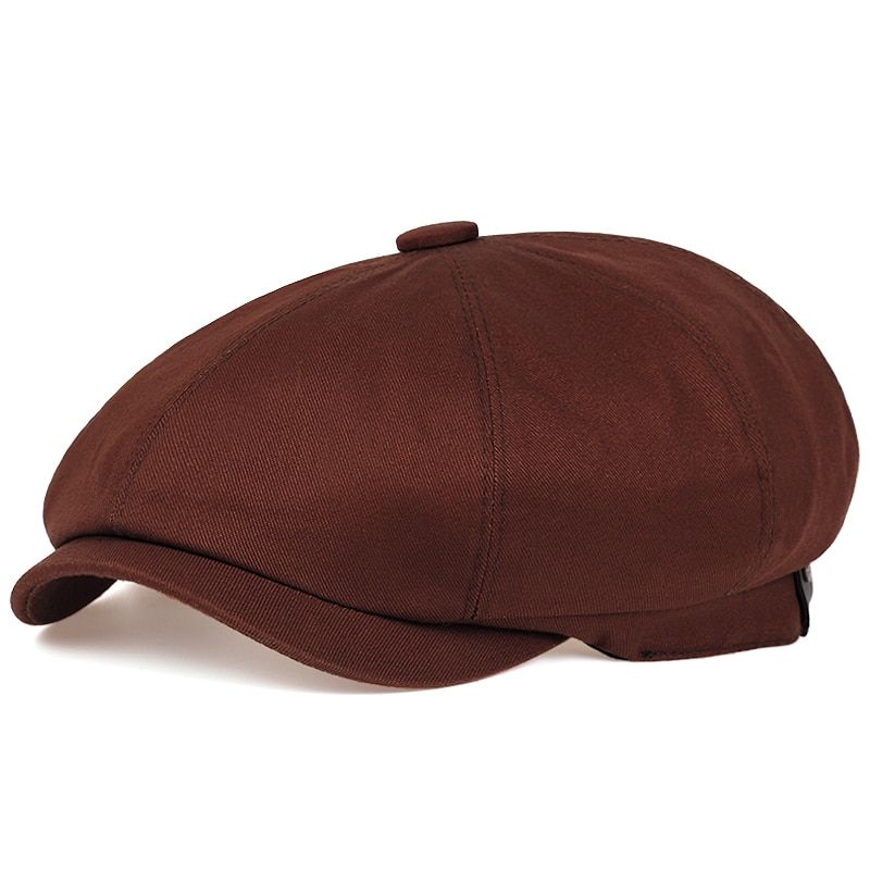 Newsboy Cap Men Twill Cotton EigPanel Hat Women Baker Boy Caps Retro