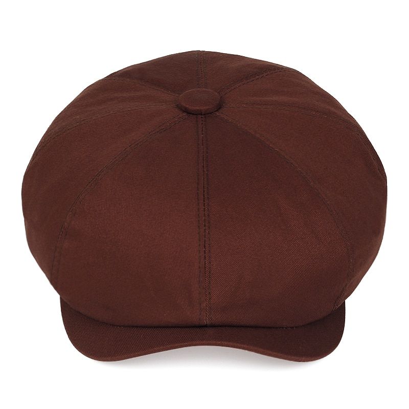 Newsboy Cap Men Twill Cotton EigPanel Hat Women Baker Boy Caps Retro