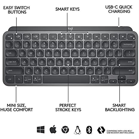 Mx Keys Mini Minimalist Wireless Illuminated Keyboard -  Bluetooth And  Backlit